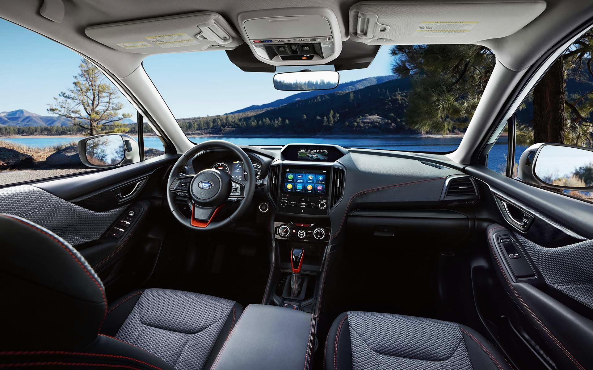 The interior and front dash of the 2022 Forester. | Zappone Subaru Norwich in Norwich NY