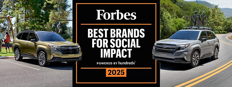 Subaru Ranks Top 3 on Forbes’ 2025 Best Brands for Social Impact