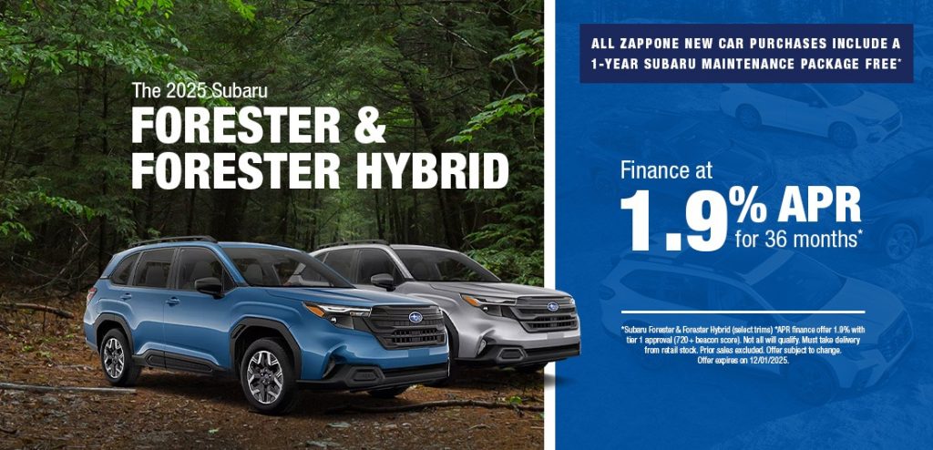 Subaru Forester & Forester Hybrid – Finance for 1.9% APR for 36 Months
