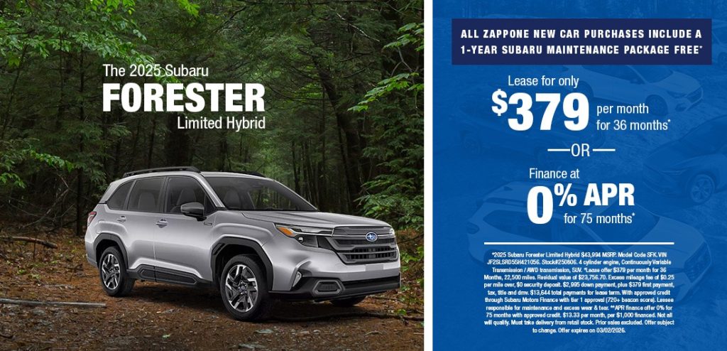 Lease or Finance the 2025 Subaru Forester Limited Hybrid