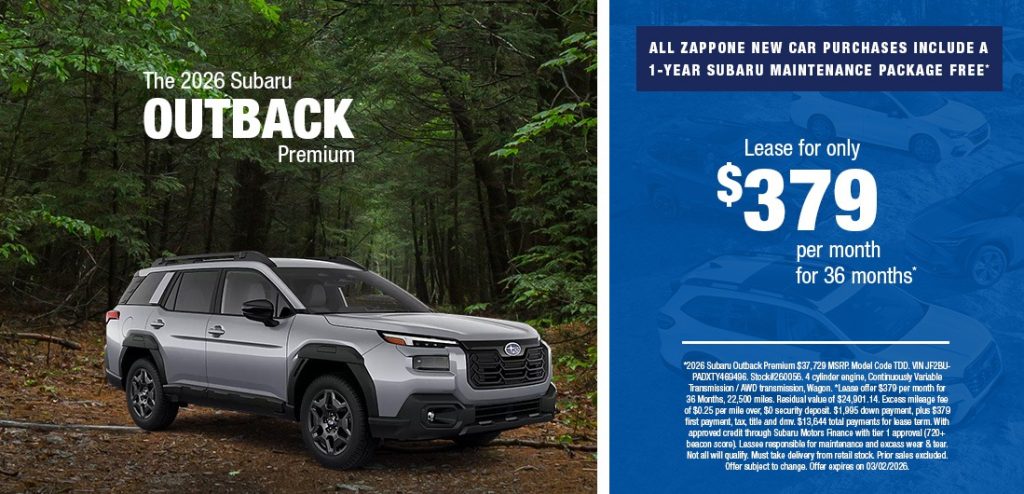 Lease the 2026 Subaru Outback Premium