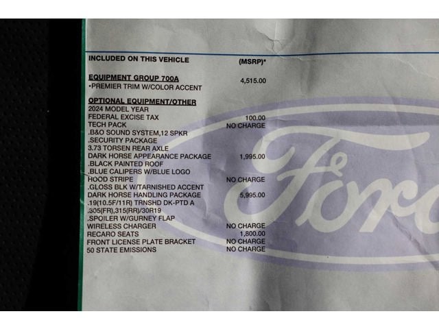 2024 Ford Mustang Dark Horse