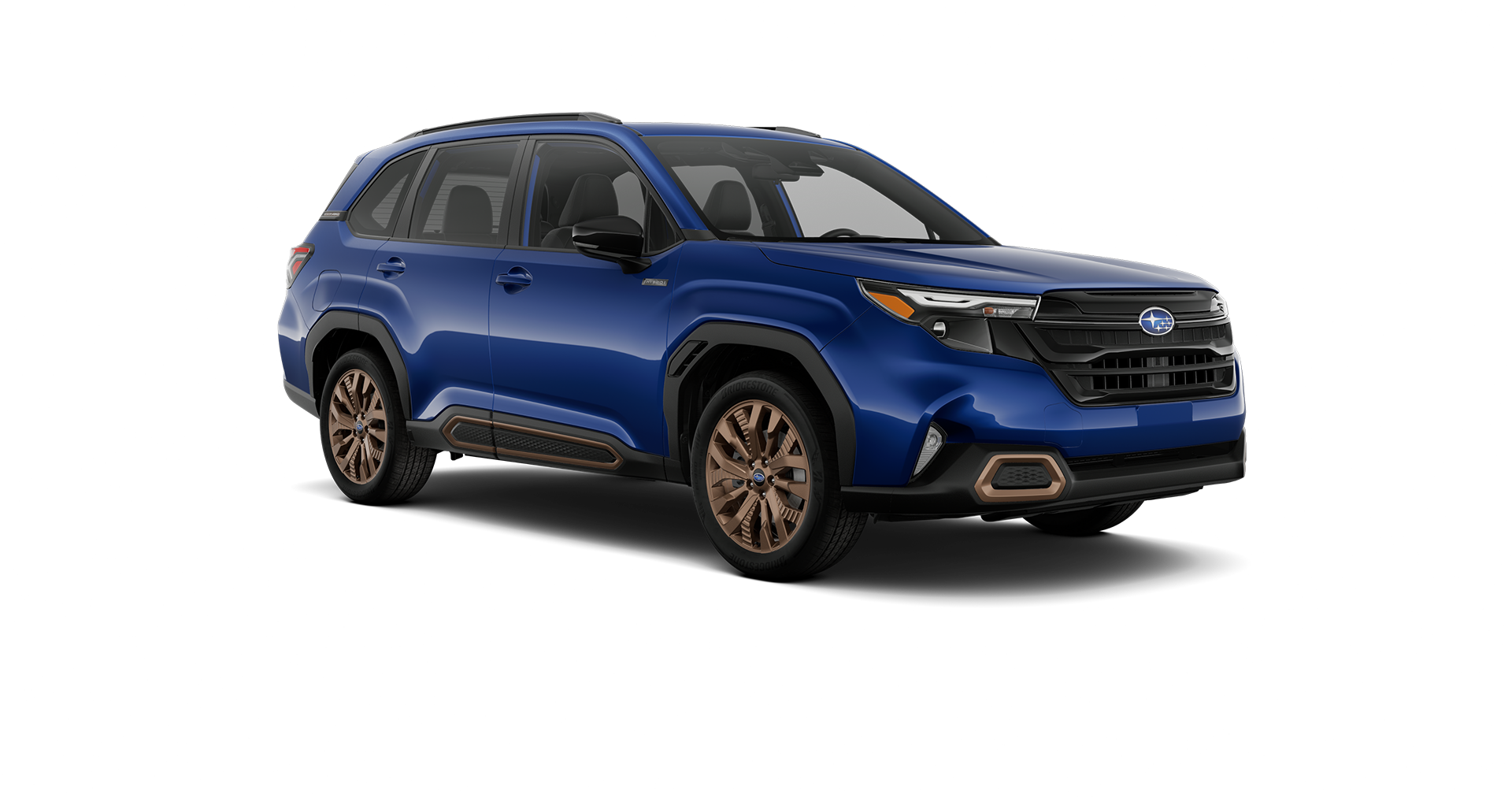 2026 Subaru Forester Sport Hybrid Shown in Sapphire Blue Pearl