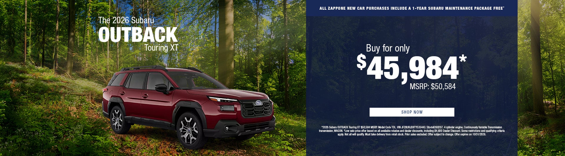 2026 Subaru OUTBACK Touring XT