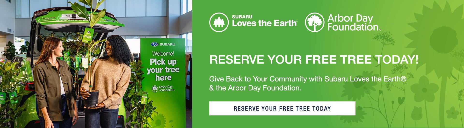 Arbor Day Reserve your free tree today